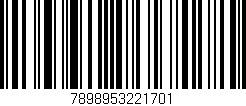 Código de barras (EAN, GTIN, SKU, ISBN): '7898953221701'