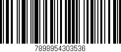 Código de barras (EAN, GTIN, SKU, ISBN): '7898954303536'