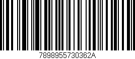 Código de barras (EAN, GTIN, SKU, ISBN): '7898955730362A'