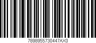 Código de barras (EAN, GTIN, SKU, ISBN): '7898955730447AX0'
