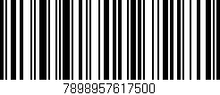 Código de barras (EAN, GTIN, SKU, ISBN): '7898957617500'