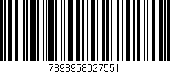 Código de barras (EAN, GTIN, SKU, ISBN): '7898958027551'
