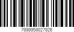 Código de barras (EAN, GTIN, SKU, ISBN): '7898958027926'