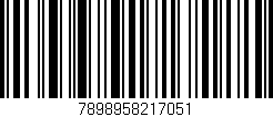 Código de barras (EAN, GTIN, SKU, ISBN): '7898958217051'