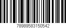 Código de barras (EAN, GTIN, SKU, ISBN): '78989583150542'