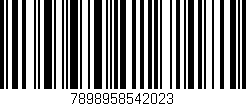 Código de barras (EAN, GTIN, SKU, ISBN): '7898958542023'