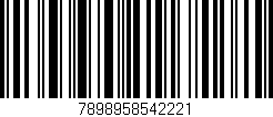 Código de barras (EAN, GTIN, SKU, ISBN): '7898958542221'