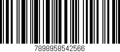 Código de barras (EAN, GTIN, SKU, ISBN): '7898958542566'