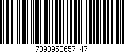 Código de barras (EAN, GTIN, SKU, ISBN): '7898958657147'
