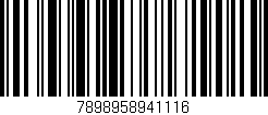 Código de barras (EAN, GTIN, SKU, ISBN): '7898958941116'