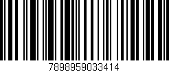 Código de barras (EAN, GTIN, SKU, ISBN): '7898959033414'