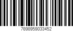 Código de barras (EAN, GTIN, SKU, ISBN): '7898959033452'