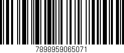 Código de barras (EAN, GTIN, SKU, ISBN): '7898959065071'