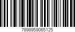 Código de barras (EAN, GTIN, SKU, ISBN): '7898959065125'