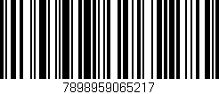 Código de barras (EAN, GTIN, SKU, ISBN): '7898959065217'