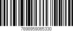 Código de barras (EAN, GTIN, SKU, ISBN): '7898959065330'