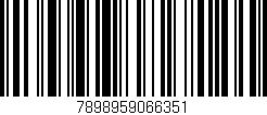 Código de barras (EAN, GTIN, SKU, ISBN): '7898959066351'