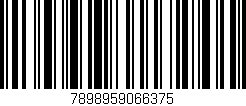 Código de barras (EAN, GTIN, SKU, ISBN): '7898959066375'