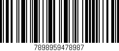 Código de barras (EAN, GTIN, SKU, ISBN): '7898959478987'