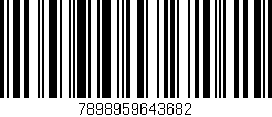 Código de barras (EAN, GTIN, SKU, ISBN): '7898959643682'