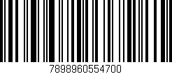 Código de barras (EAN, GTIN, SKU, ISBN): '7898960554700'