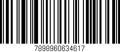 Código de barras (EAN, GTIN, SKU, ISBN): '7898960634617'