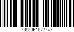 Código de barras (EAN, GTIN, SKU, ISBN): '7898961877747'