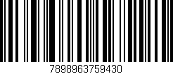 Código de barras (EAN, GTIN, SKU, ISBN): '7898963759430'