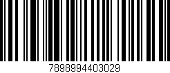 Código de barras (EAN, GTIN, SKU, ISBN): '7898994403029'