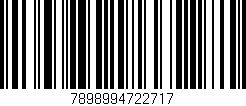 Código de barras (EAN, GTIN, SKU, ISBN): '7898994722717'
