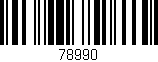 Código de barras (EAN, GTIN, SKU, ISBN): '78990'