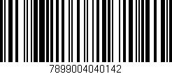 Código de barras (EAN, GTIN, SKU, ISBN): '7899004040142'