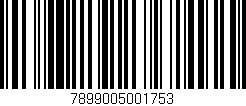 Código de barras (EAN, GTIN, SKU, ISBN): '7899005001753'