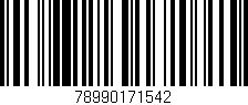 Código de barras (EAN, GTIN, SKU, ISBN): '78990171542'