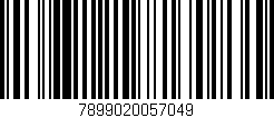 Código de barras (EAN, GTIN, SKU, ISBN): '7899020057049'