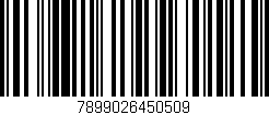 Código de barras (EAN, GTIN, SKU, ISBN): '7899026450509'