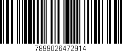 Código de barras (EAN, GTIN, SKU, ISBN): '7899026472914'