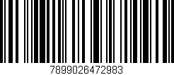Código de barras (EAN, GTIN, SKU, ISBN): '7899026472983'