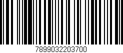 Código de barras (EAN, GTIN, SKU, ISBN): '7899032203700'