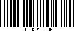Código de barras (EAN, GTIN, SKU, ISBN): '7899032203786'