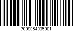 Código de barras (EAN, GTIN, SKU, ISBN): '7899054005801'