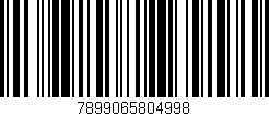 Código de barras (EAN, GTIN, SKU, ISBN): '7899065804998'