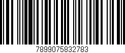 Código de barras (EAN, GTIN, SKU, ISBN): '7899075832783'
