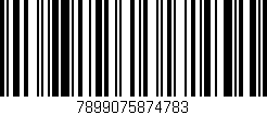 Código de barras (EAN, GTIN, SKU, ISBN): '7899075874783'