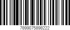 Código de barras (EAN, GTIN, SKU, ISBN): '7899075898222'