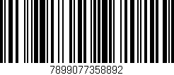 Código de barras (EAN, GTIN, SKU, ISBN): '7899077358892'