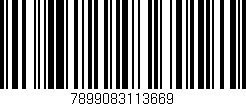 Código de barras (EAN, GTIN, SKU, ISBN): '7899083113669'
