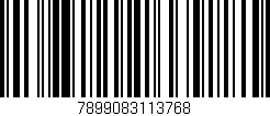 Código de barras (EAN, GTIN, SKU, ISBN): '7899083113768'