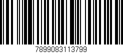 Código de barras (EAN, GTIN, SKU, ISBN): '7899083113799'
