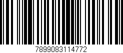 Código de barras (EAN, GTIN, SKU, ISBN): '7899083114772'